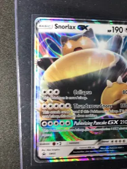 Snorlax GX SM05 - LP FULL ART BLACK STAR PROMO - 2016 Pokemon TCG Card* - Image 2