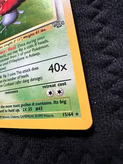 Vileplume - 15/64 - Pokemon Jungle 1st Edition Holo Rare Card WOTC NM-LP - Image 2