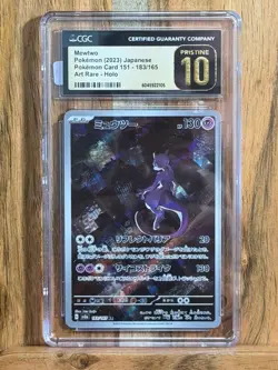 Mewtwo 183 Sv2a: Pokemon Card 151 Holo (Japanese) CGC Pristine 10!!!! - Image 1