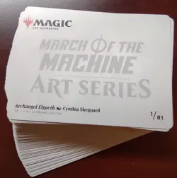 MARCH OF THE MACHINE Art Series Complete Set of 81 cards NO STAMP - Image 1