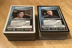 Lot Of 200 Star Trek CCG Cards Decipher - Image 1