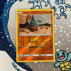Gible 112/236 Reverse Holo Sun & Moon Unified Minds Pokemon Card 2019 LP/MP - Image 1