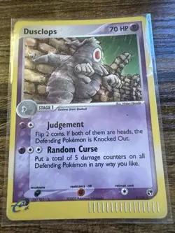 Pokemon Dusclops EX TCG Sandstorm 4/100 Ex Sandstorm Holo Rare Card LP - Image 1