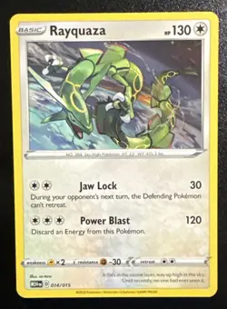 Rayquaza SWSH029 SWSH: Sword & Shield Promo Cards Holo Swirl Pokemon TCG NM - Image 1