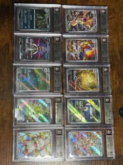 All Beckett Gems + Snorlax/Umbreon / Eevee 10x Pokemon Graded Card Lot #5 - Image 1