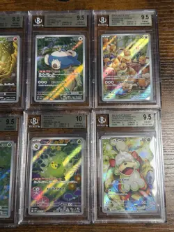 All Beckett Gems + Snorlax/Umbreon / Eevee 10x Pokemon Graded Card Lot #5 - Image 4