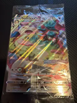 Snorlax VMAX JUMBO Card 142/202 Stamped Gamestop Promo Pokemon Sword & Shield - Image 2