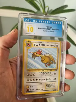 (POP 11) CGC 10 PRISTINE 1997 Pokemon Japanese Jungle #22 Fearow Wotc CARD - Image 1