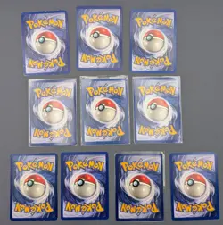 Pokemon Base Set Unlimited Raw Lot of 10 Cards *Rares* - Image 2