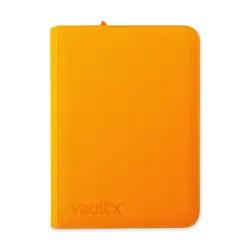 Vault X Neon Orange 9-Pocket Exo-Tec Zip Binder - 360 Cards - New - Image 1