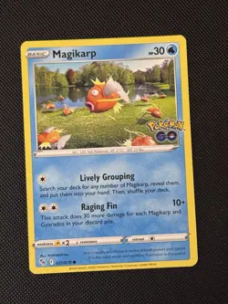 Pokemon Go Magikarp Common Card 021/078 NM/LP - Image 1