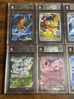 All Beckett Alt Art SAR/ Full Art English & Jpn 10x Pokemon Graded Card Lot #9 - Image 2