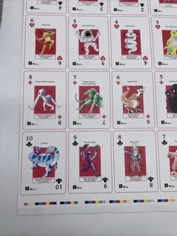 MetaZoo Non Holo Cryptid Nation Playing Cards WPT Uncut Sheet - Image 2