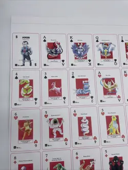 MetaZoo Non Holo Cryptid Nation Playing Cards WPT Uncut Sheet - Image 3