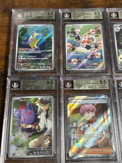 All Beckett Alt Art SAR/ Full Art English & Jpn 10x Pokemon Graded Card Lot #10 - Image 2
