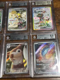 All Beckett Alt Art SAR/ Full Art English & Jpn 10x Pokemon Graded Card Lot #10 - Image 4