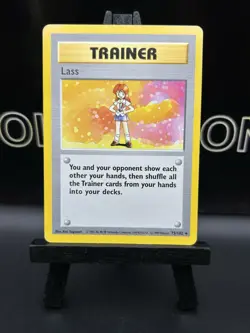 Lass Trainer Card 75/102 Non Holo Rare Base Set Pokemon TCG LP - Image 2