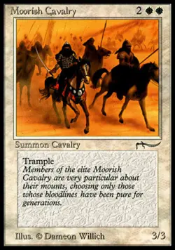 Moorish Cavalry (Light) LP, English MTG Arabian Nights - Image 1