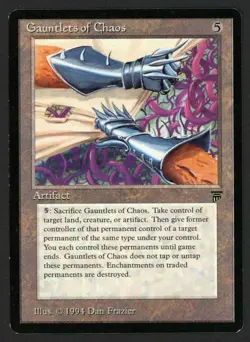 ***English Gauntlets of Choas*** MTG Legends Magic Kid Icarus - Image 1