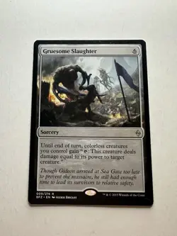 Gruesome Slaughter NM Battle for Zendikar Magic The Gathering Mtg Near Mint - Image 1