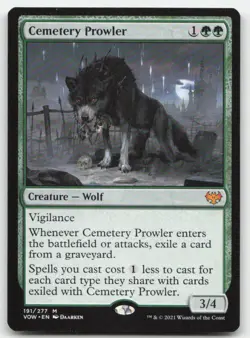 MTG Innistrad: Crimson Vow #191 Cemetery Prowler NM - Image 1