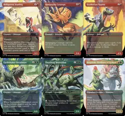 EDH 12 Borderless Dinosaur LCI Ixalan Ghalta Stampede Tyrant Bonehoard Dracosaur - Image 2