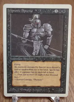 HYPNOTIC SPECTER x1 mtg HP Unlimited 1 Unc (#2) - Image 1