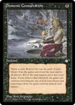 DEMONIC CONSULTATION x1 mtg NM Ice Age 1 Unc - Image 1