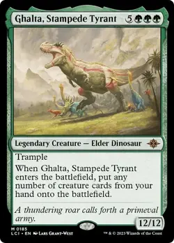 GHALTA, STAMPEDE TYRANT x1 mtg NM-M Lost Caverns of Ixalan 1 Mythic - Image 1
