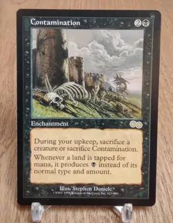 CONTAMINATION x1 mtg EX/NM Urza's Saga 1 Rare - Image 1