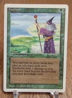 FASTBOND x1 mtg HP 3rd Edition Revised 1 Rare - Image 1