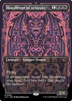 Showcase BLOODLETTER OF ACLAZOTZ mtg NM-M Lost Caverns of Ixalan 1 Mythic - Image 1