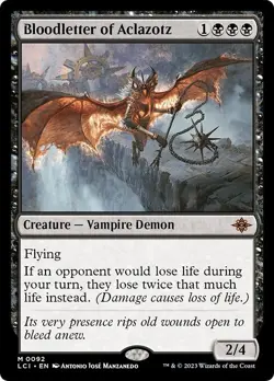BLOODLETTER OF ACLAZOTZ mtg NM-M Lost Caverns of Ixalan 1 Mythic - Image 1