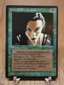 ELVES OF DEEP SHADOW x1 mtg NM The Dark 1 Unc NICE! Unplayed - Image 1