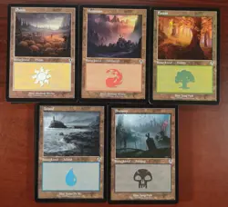 100 RETRO Basic Land ~ INNISTRAD REMASTER ~mtg 10 Each Variant UNPLAYED NEW Mana - Image 1