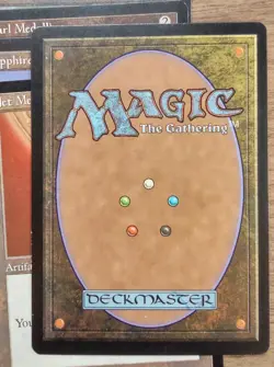 EDH MEDALLION Set of 5 ~mtg TEMPEST Ruby Sapphire Jet Emerald Pear - Image 3