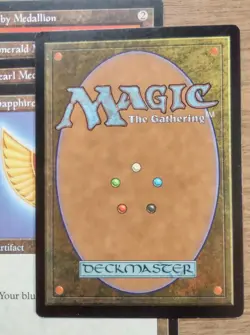 EDH MEDALLION Set of 5 ~mtg TEMPEST Ruby Sapphire Jet Emerald Pear - Image 5