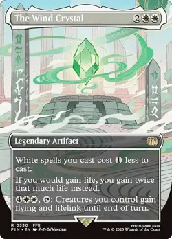 EDH RARE *BORDERLESS CRYSTAL* Artifact Set mtg Final Fantasy Earth Darkness Fire - Image 3