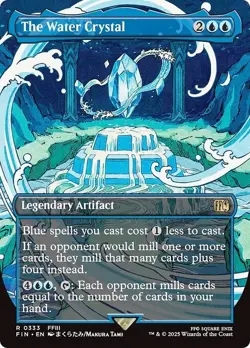 EDH RARE *BORDERLESS CRYSTAL* Artifact Set mtg Final Fantasy Earth Darkness Fire - Image 4