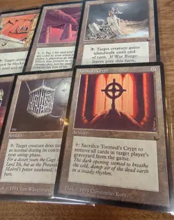 mtg THE DARK Vintage Magic Artifact Lot Tormod's Crypt Skull of Orm Barl's Cage - Image 3