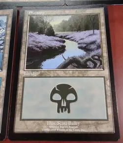 Euro land Promo Set of 5 ~mtg Euroland Swamp Island Plains Mountain Forest - Image 3