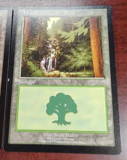 Euro land Promo Set of 5 ~mtg Euroland Swamp Island Plains Mountain Forest - Image 4
