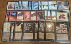 mtg THE DARK Vintage Magic Lot Worms of The Earth Uncle Istvan Spitting Slug MOR - Image 1