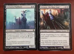VAMPIRES mtg PLAYED Guul Draz Assassin Anowon Drana Bloodchief Blood Tribute + - Image 2