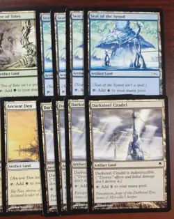 Artifact Land Play Set ~mtg Mirrodin Great Furnace Ancient Den Vault Whispers - Image 5