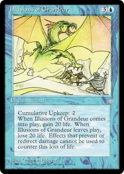 ILLUSIONS OF GRANDEUR x1 mtg NM/NM- Ice Age 1 Rare - Image 1