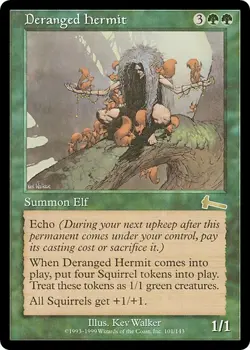 DERANGED HERMIT x1 mtg NM/NM- Urza's Legacy 1 Rare UNPLAYED - Image 1