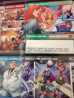 Borderless SPIDER-MAN Panel Set of 14 ~mtg Eddie Brock Norman Osborn Carnage - Image 4