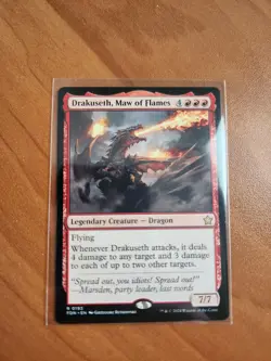 Magic MTG Drakuseth, Maw of Flames FDN 0193 Regular Rare - NM condition - Image 1