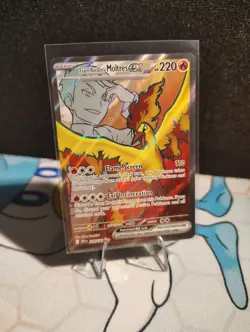 Team Rocket's Moltres EX 208/182 Destined Rivals Ultra Rare Pokemon TCG - Image 1